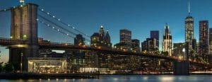 Puente de Brooklyn Nocturno